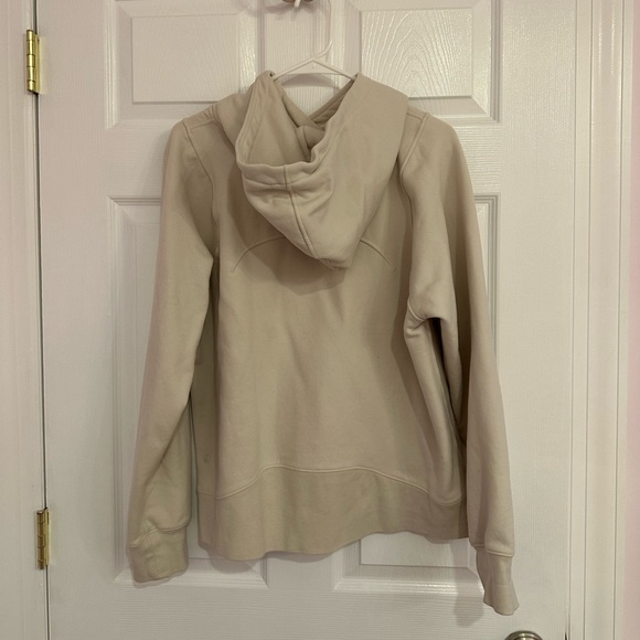 Lululemon Loungeful hoodie. Beige size 12 - Picture 2 of 3